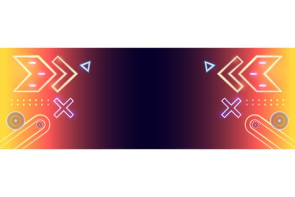 Download Geometric Glowing Neon Light Template - Premium Resources