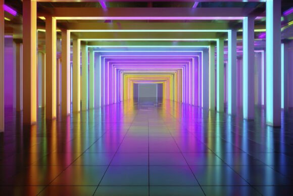 Download Neon Tunnel Background Wallpaper - Tunnel background Collection