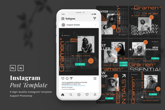 Download Urban Neon Instagram Template - Premium Resources