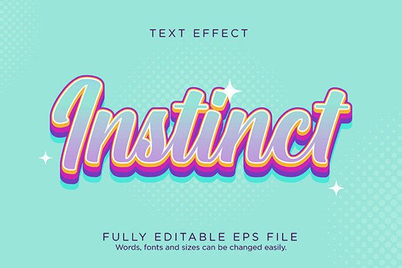 Download Instinct Blend Logo Text Effect Font - Effect Collection
