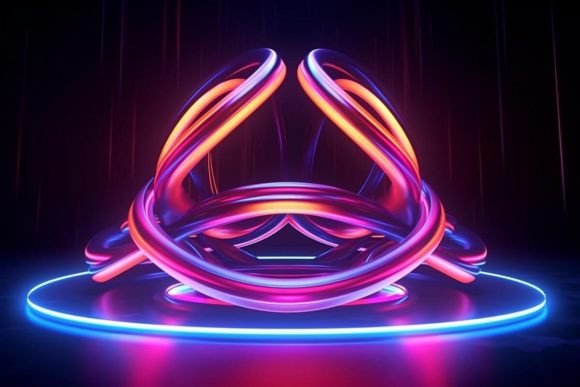 Download Futuristic Background Neon Effects Dark - Effect Collection