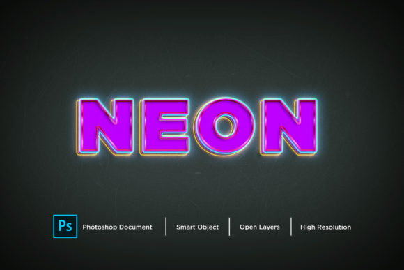Download Neon Text Effect Layer Style - Effect Collection