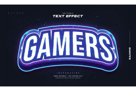 Download Gamers Text Style with Neon Effect - Effect Collection