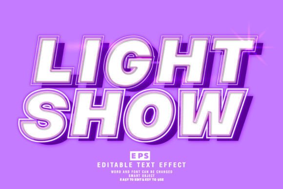 Download Light Show 3d Editable Text Effect Vecto - Effect Collection