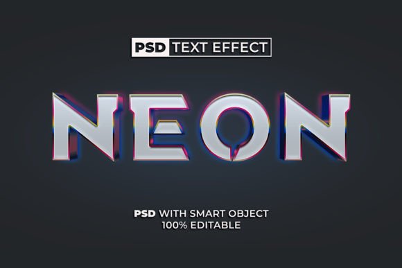Download PSD Neon Text Effect Colorful Style - Effect Collection