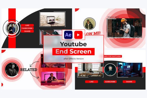 Download Youtube End Screen | After Effects - Effect Collection