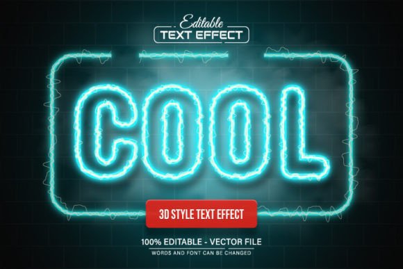 Download Cool Blue Line Neon Light Text Effect - Effect Collection