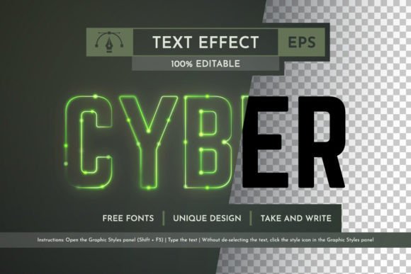 Download Cyber Glow Editable Text Effect - Effect Collection