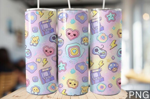 Download Gamer Girl Neon Tech Tumbler Wrap PNG - Neon tech Collection