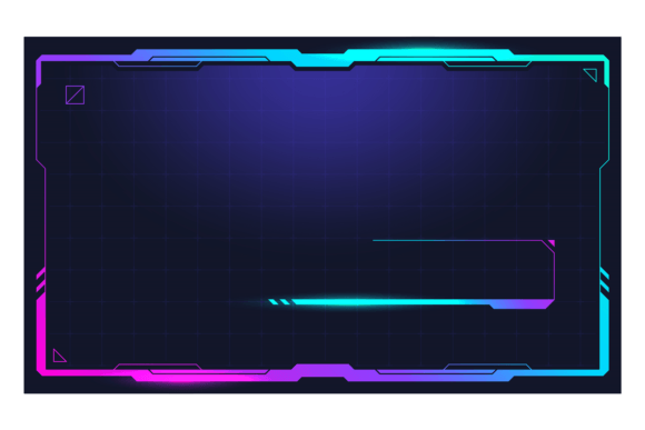 Download Futuristic Neon Window Template. Cyber I - Premium Resources