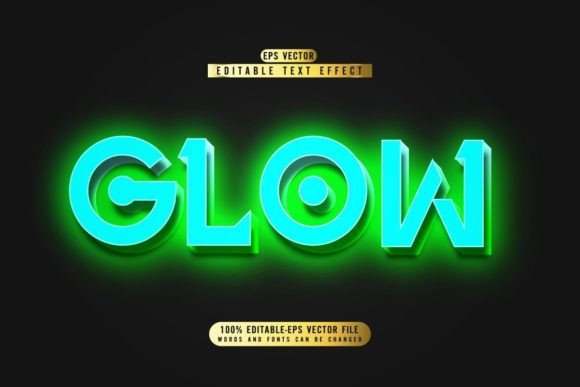 Download Editable Glow Text Effect Template - Effect Collection