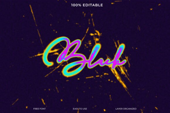 Download Blush Neon Text Effect - Effect Collection