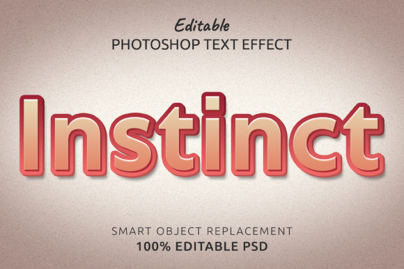 Download Instinct Photoshop Editable Text Effect - Effect Collection