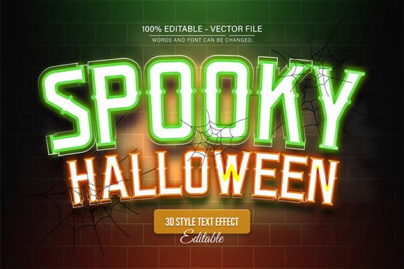 Download Spooky Halloween Light Text Effect - Effect Collection