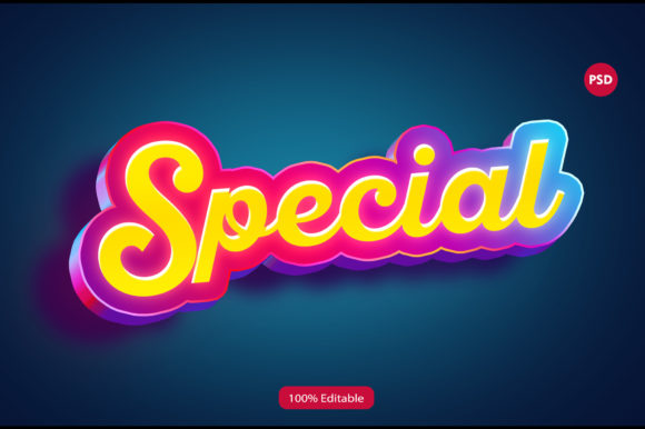 Download 3D Special Text Effect PSD - Effect Collection