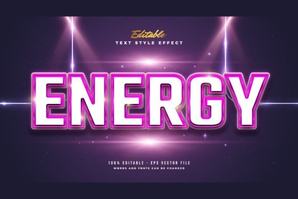 Download Bold Energy Text Style with Glow Effect - Effect Collection