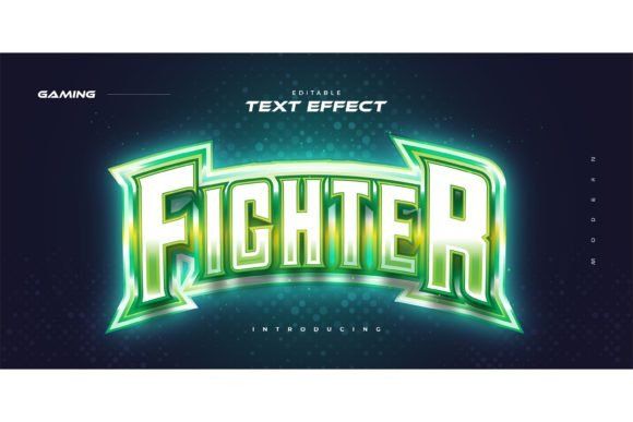 Download Green E-sport Text with Neon Effect - Effect Collection