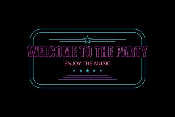 Download Party Neon Abstract Template - Premium Bundle